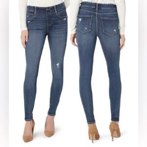 Liverpool Gia Glider High Rise Distressed Skinny Jeans in Westler Wash Sz 12/31